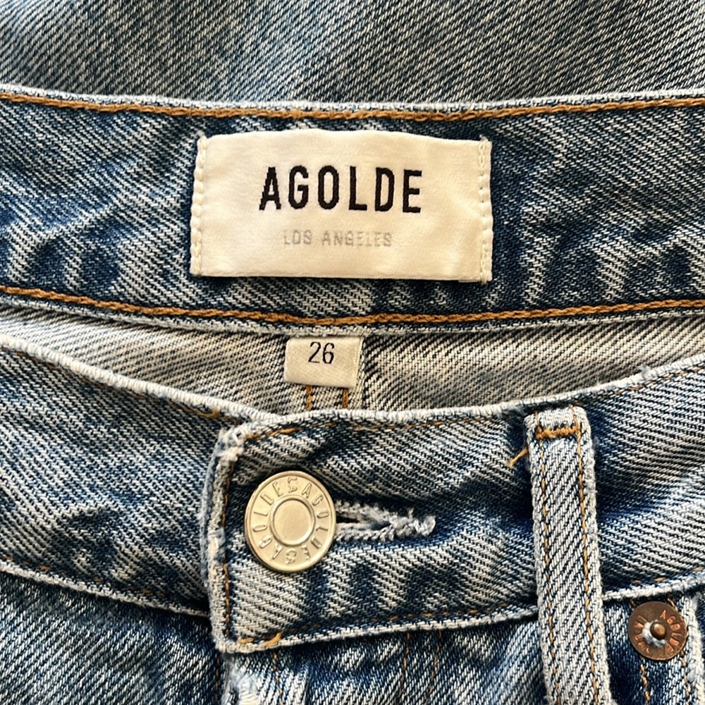 AGOLDE Riley High Rise Crop Pant - distressed - Picture 11 of 13